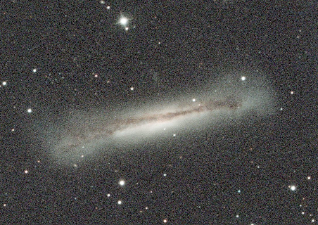 Before: the Hamburger Galaxy (NGC 3628) in colour